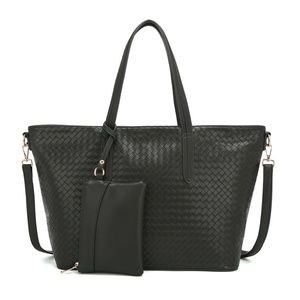 AngelBarcelo Handbag Dark Gray w/Matching Wallet